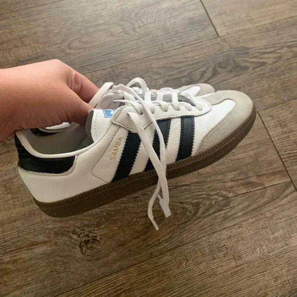 Adidas White and Black Sambas - Picture 2 of 4